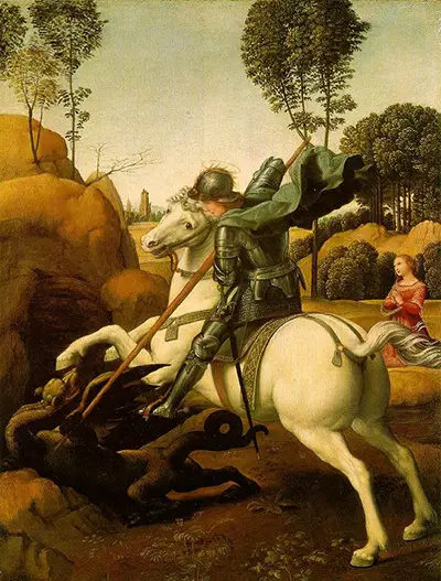 Der hl. Georg im Kampf mit dem Drachen Raffael
